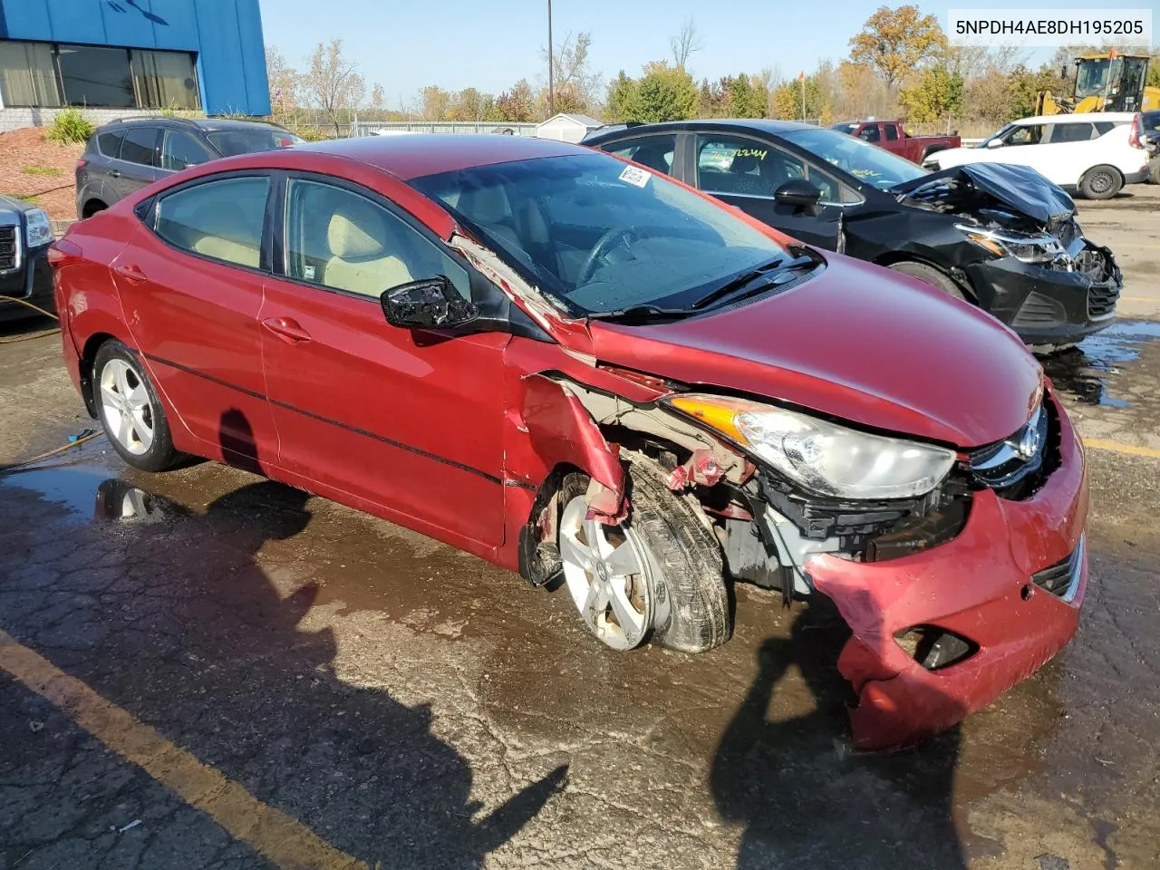 2013 Hyundai Elantra Gls VIN: 5NPDH4AE8DH195205 Lot: 76739114