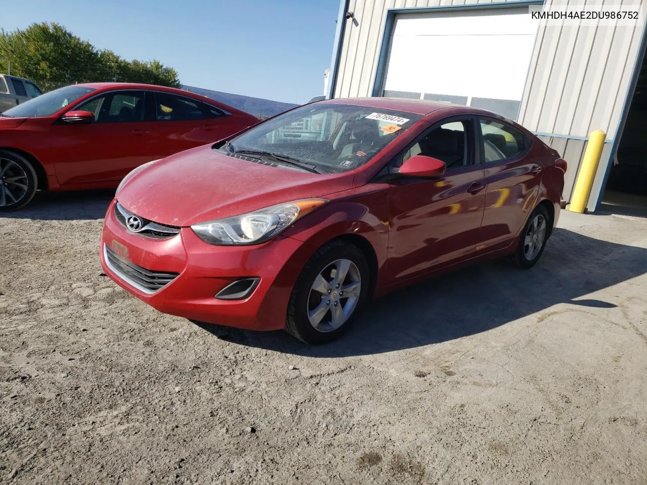 2013 Hyundai Elantra Gls VIN: KMHDH4AE2DU986752 Lot: 76769474