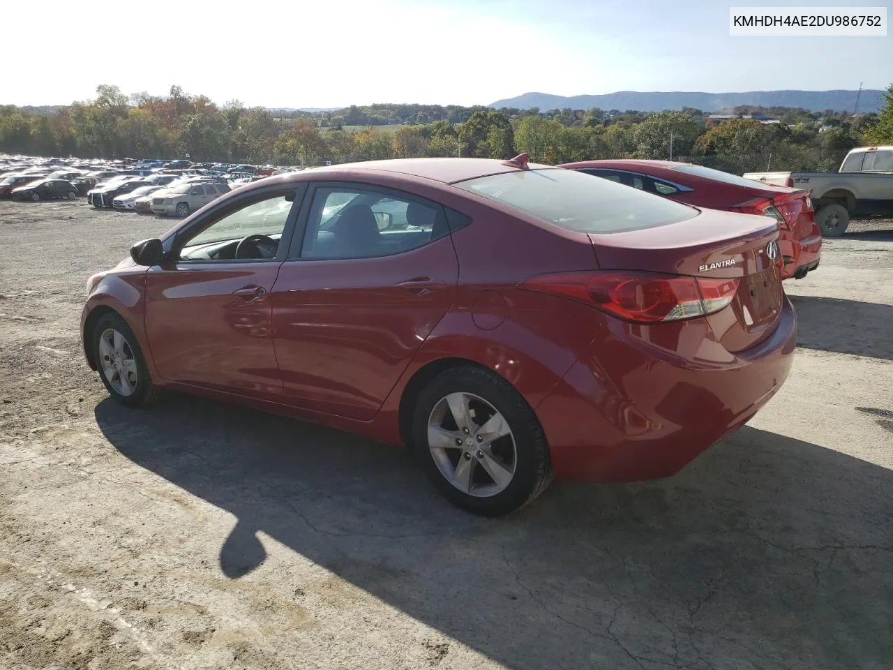 2013 Hyundai Elantra Gls VIN: KMHDH4AE2DU986752 Lot: 76769474