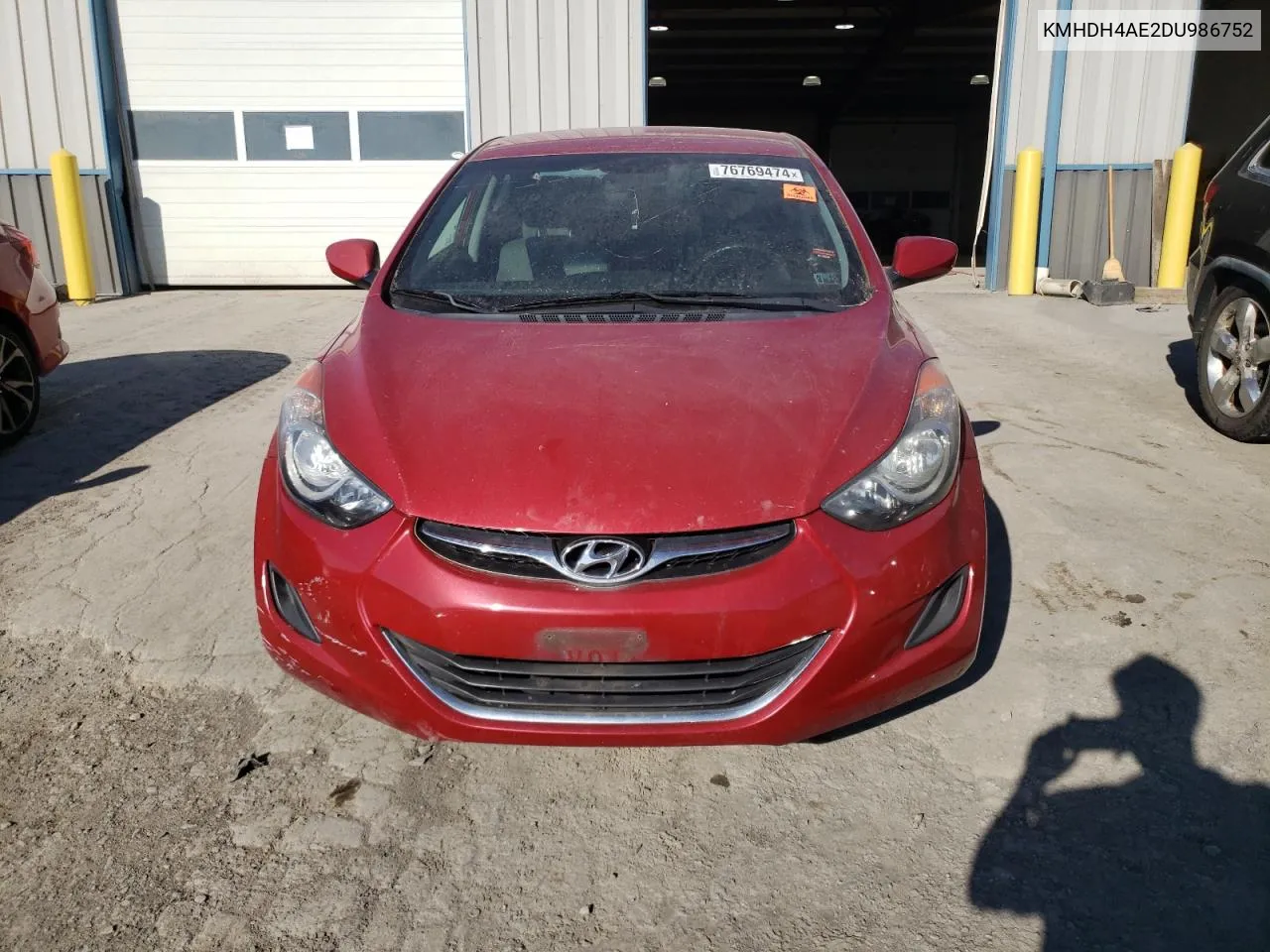 2013 Hyundai Elantra Gls VIN: KMHDH4AE2DU986752 Lot: 76769474