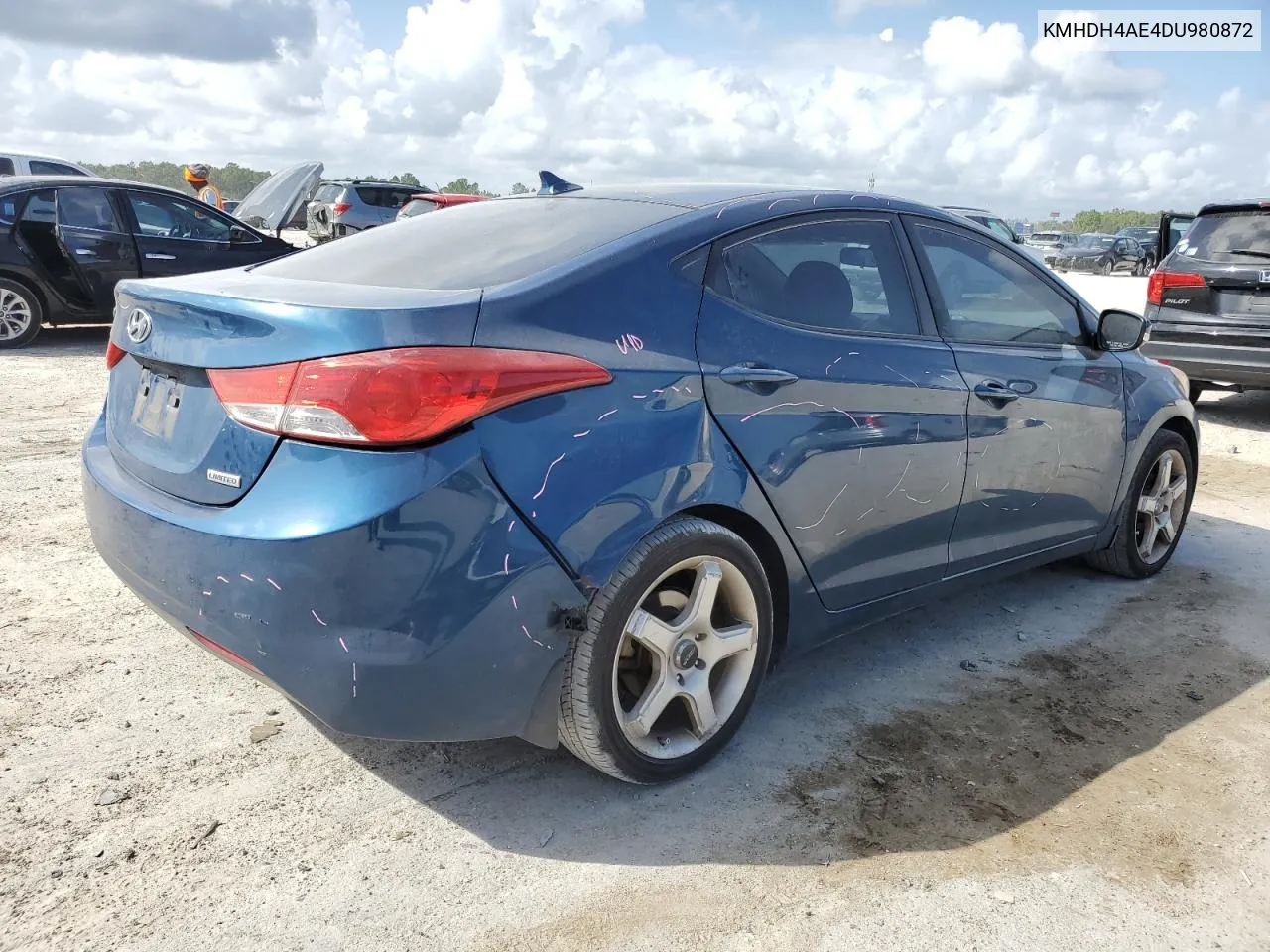 2013 Hyundai Elantra Gls VIN: KMHDH4AE4DU980872 Lot: 76888664