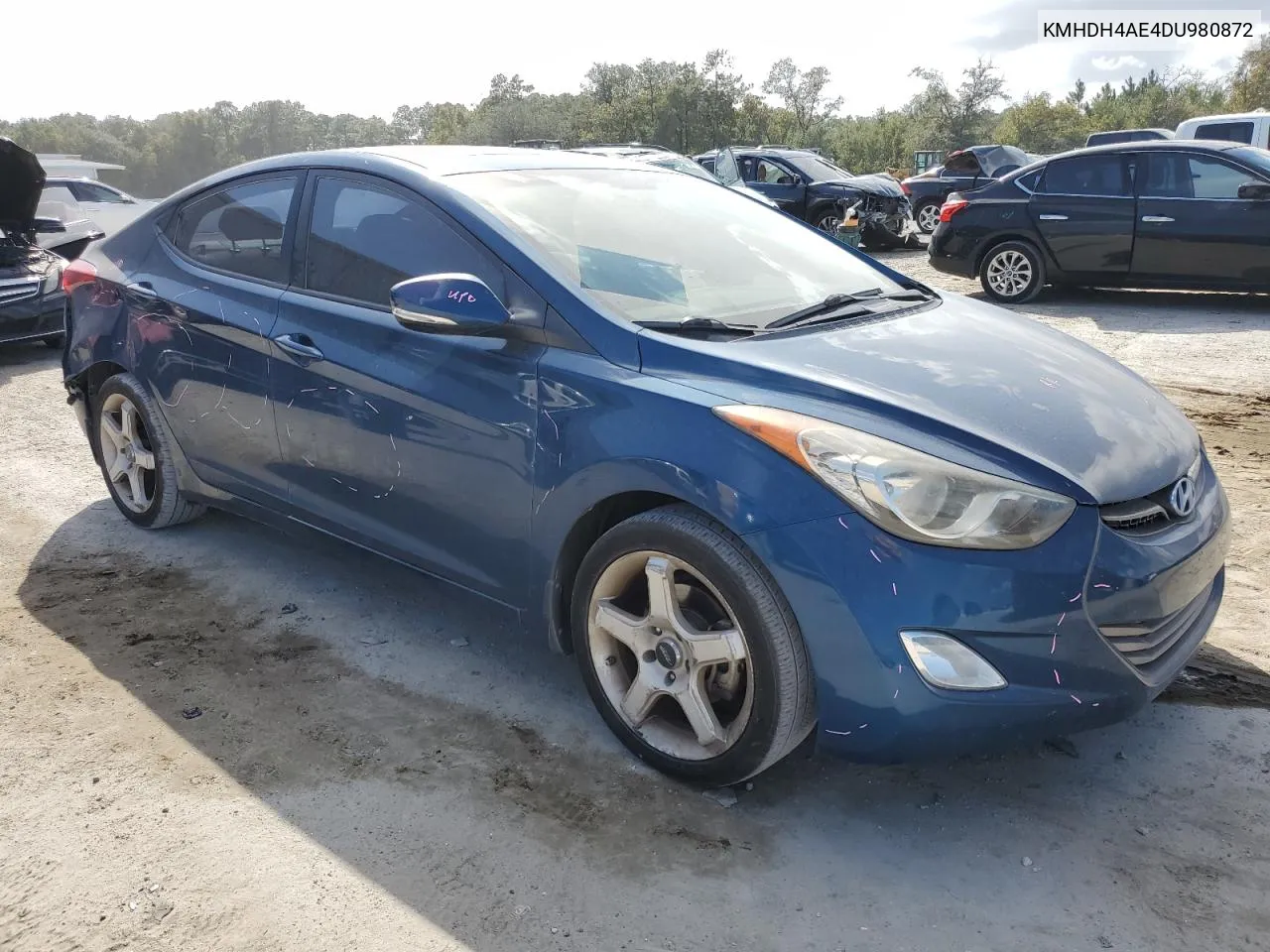 2013 Hyundai Elantra Gls VIN: KMHDH4AE4DU980872 Lot: 76888664