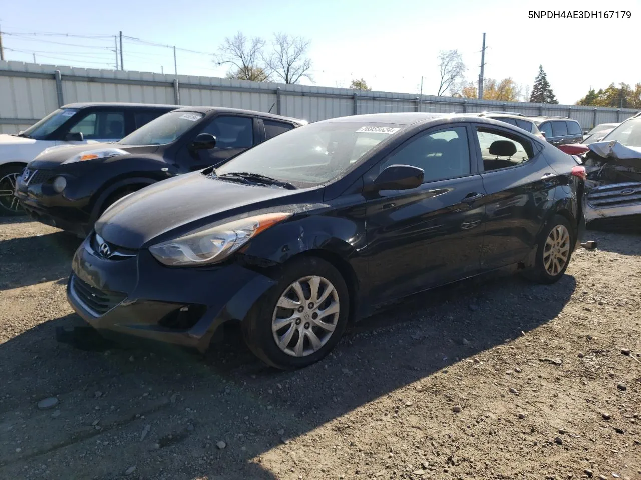 2013 Hyundai Elantra Gls VIN: 5NPDH4AE3DH167179 Lot: 76955524