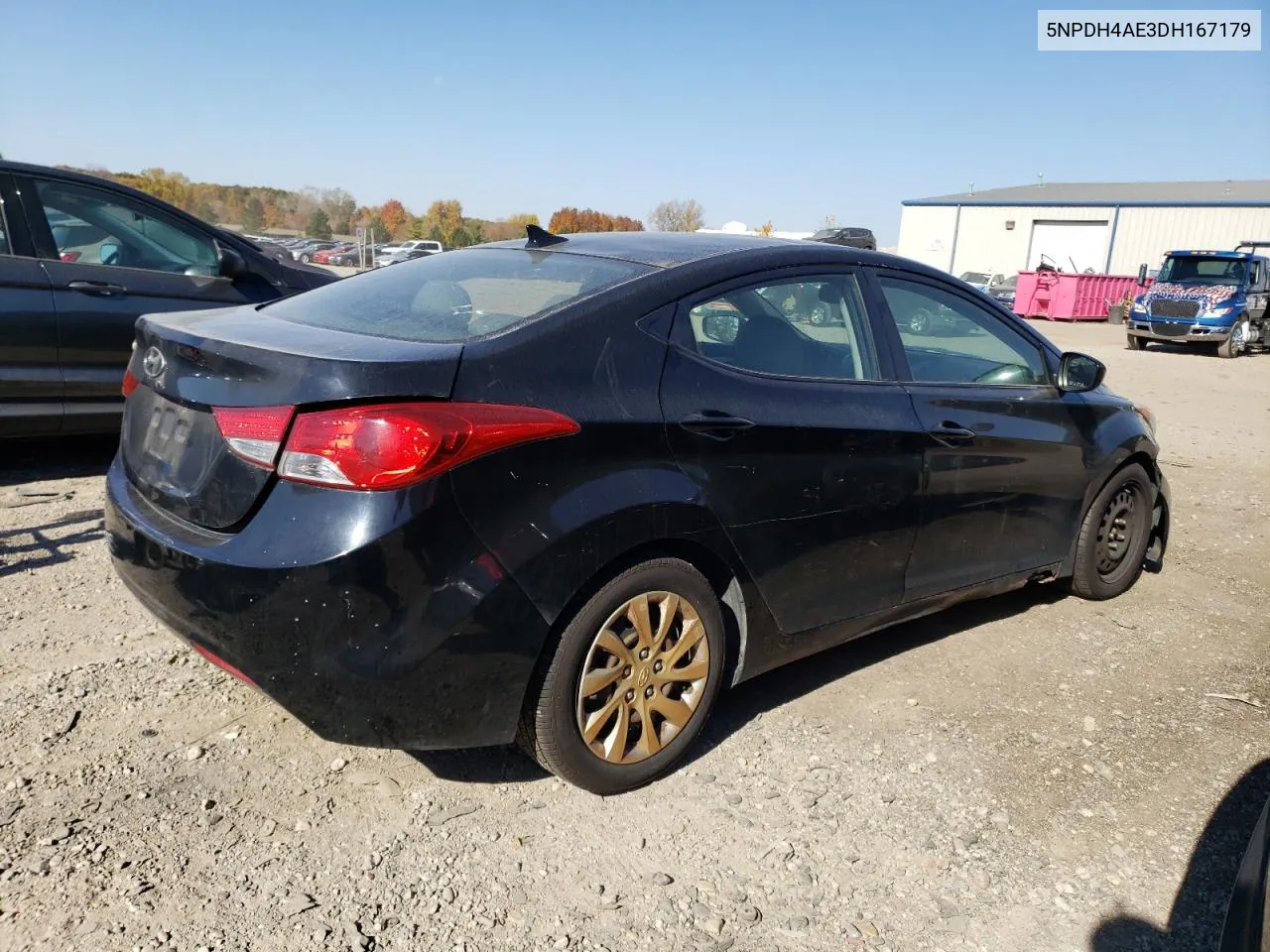 2013 Hyundai Elantra Gls VIN: 5NPDH4AE3DH167179 Lot: 76955524