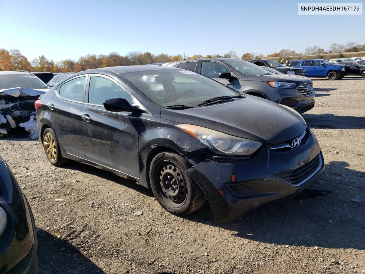 2013 Hyundai Elantra Gls VIN: 5NPDH4AE3DH167179 Lot: 76955524