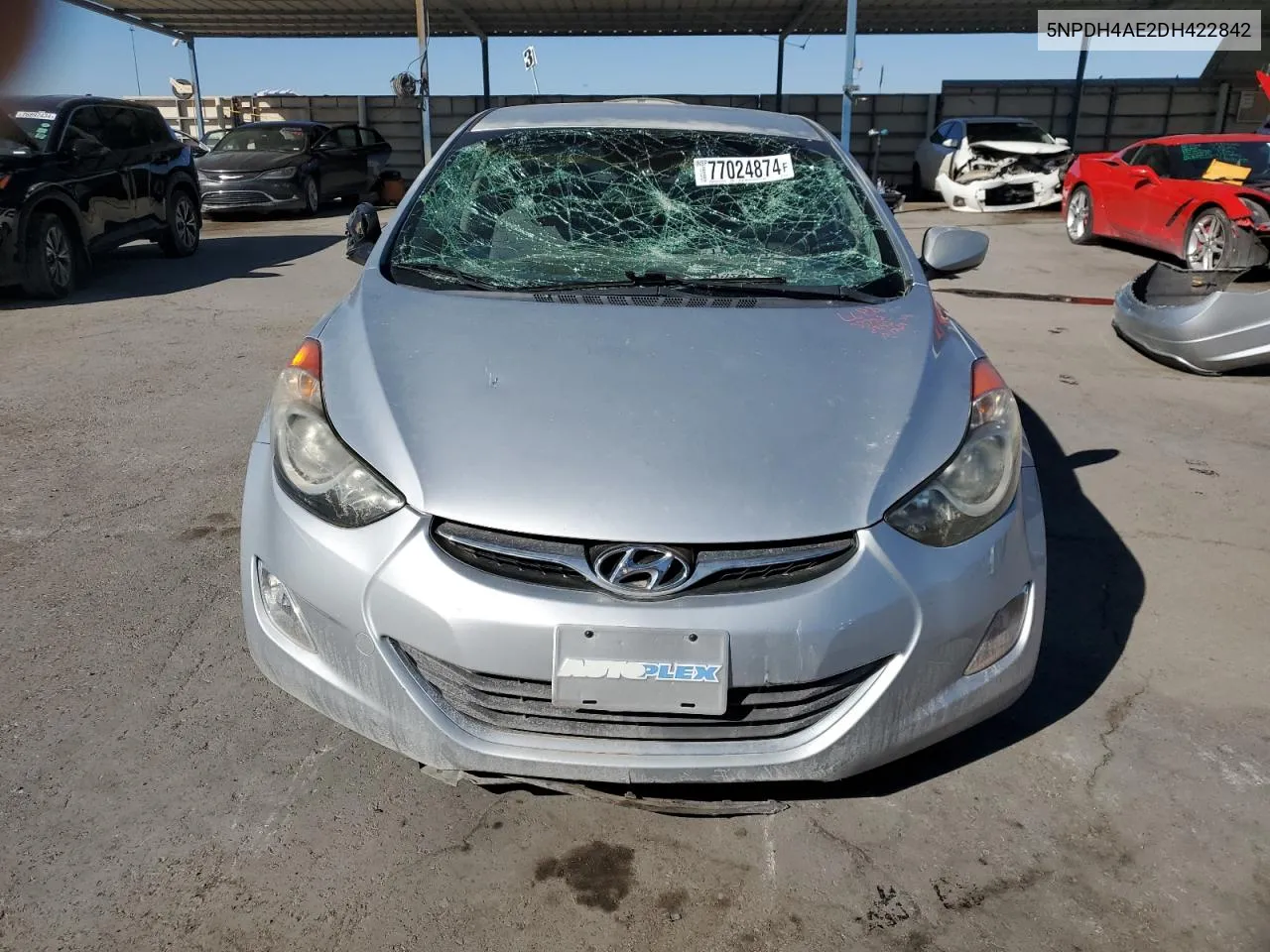 2013 Hyundai Elantra Gls VIN: 5NPDH4AE2DH422842 Lot: 77024874