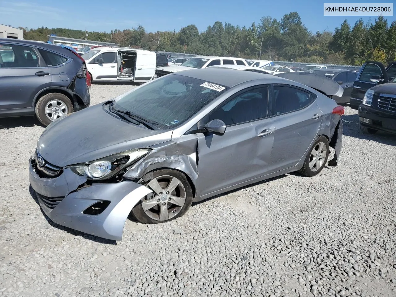 2013 Hyundai Elantra Gls VIN: KMHDH4AE4DU728006 Lot: 77044154