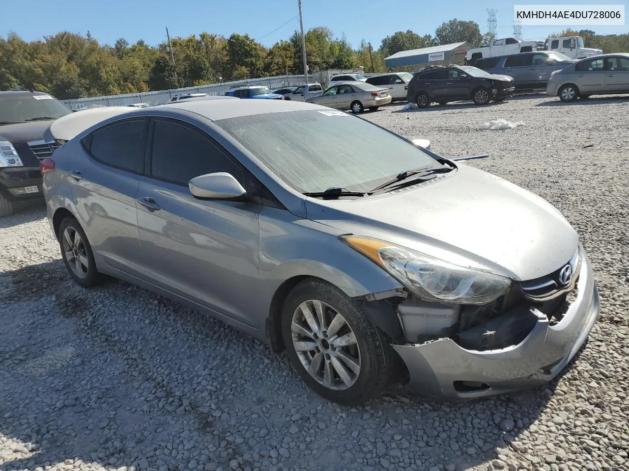 2013 Hyundai Elantra Gls VIN: KMHDH4AE4DU728006 Lot: 77044154