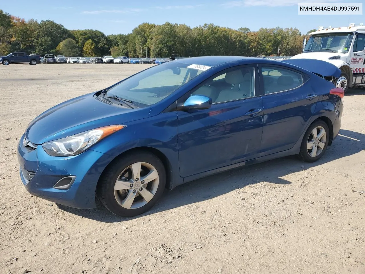 2013 Hyundai Elantra Gls VIN: KMHDH4AE4DU997591 Lot: 77085004