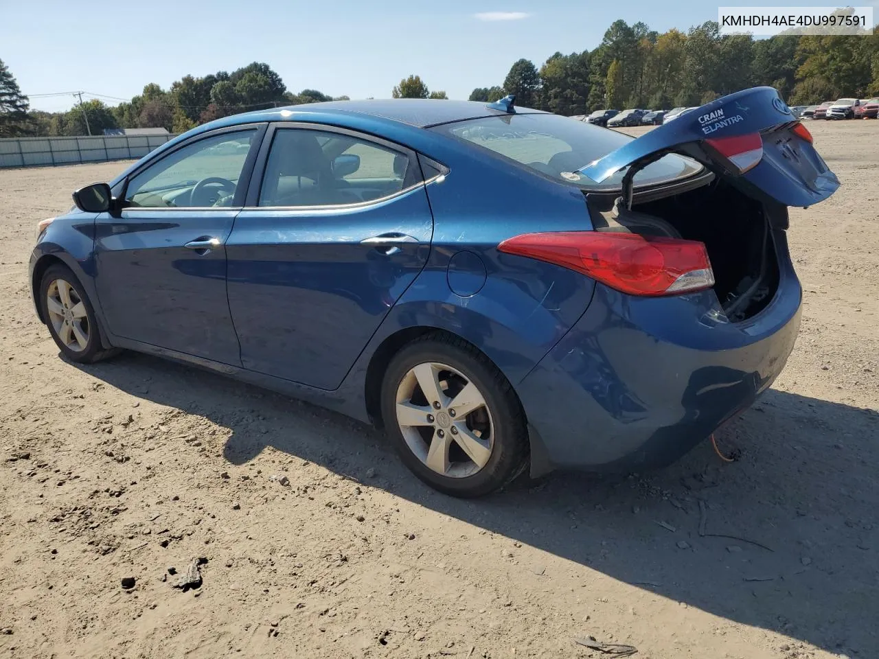 2013 Hyundai Elantra Gls VIN: KMHDH4AE4DU997591 Lot: 77085004