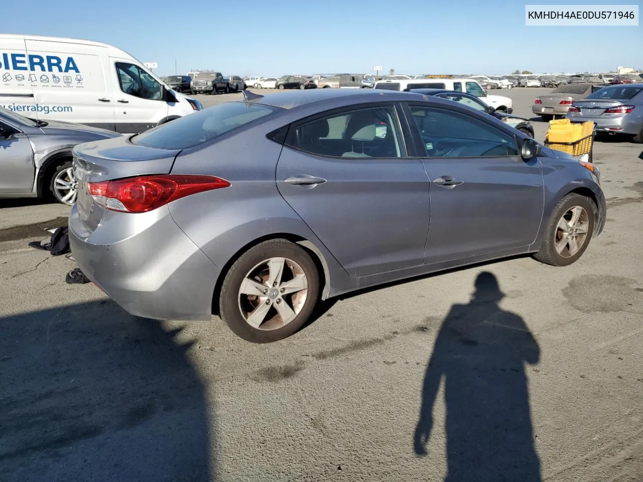 2013 Hyundai Elantra Gls VIN: KMHDH4AE0DU571946 Lot: 77271594