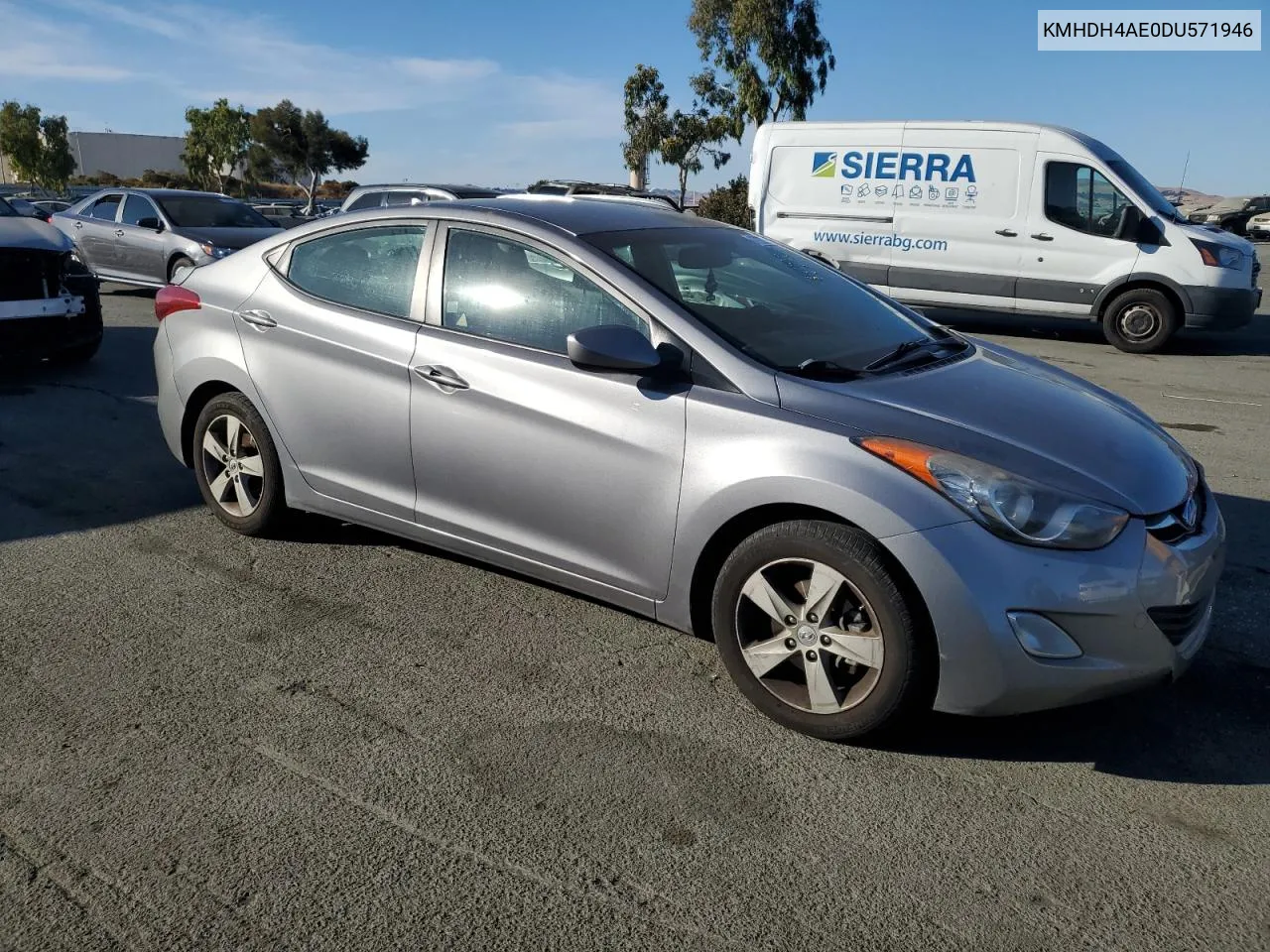 2013 Hyundai Elantra Gls VIN: KMHDH4AE0DU571946 Lot: 77271594