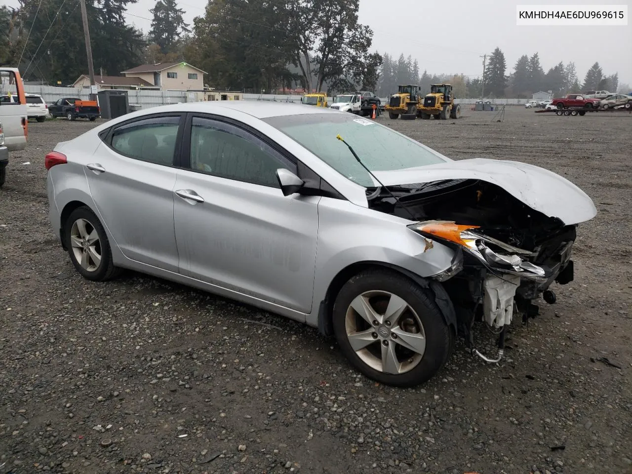 2013 Hyundai Elantra Gls VIN: KMHDH4AE6DU969615 Lot: 77490114