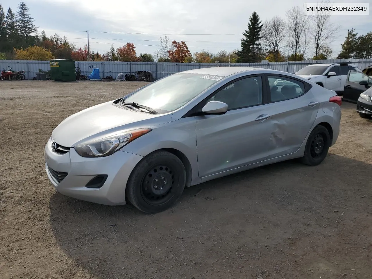 2013 Hyundai Elantra Gls VIN: 5NPDH4AEXDH232349 Lot: 77492384