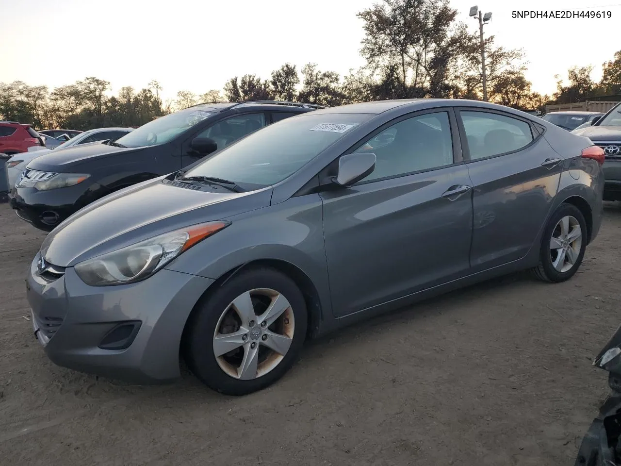 2013 Hyundai Elantra Gls VIN: 5NPDH4AE2DH449619 Lot: 77577594