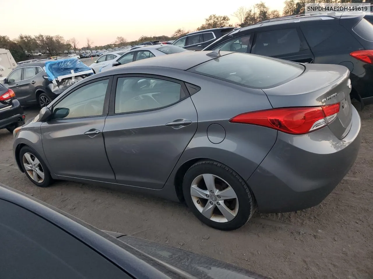 5NPDH4AE2DH449619 2013 Hyundai Elantra Gls