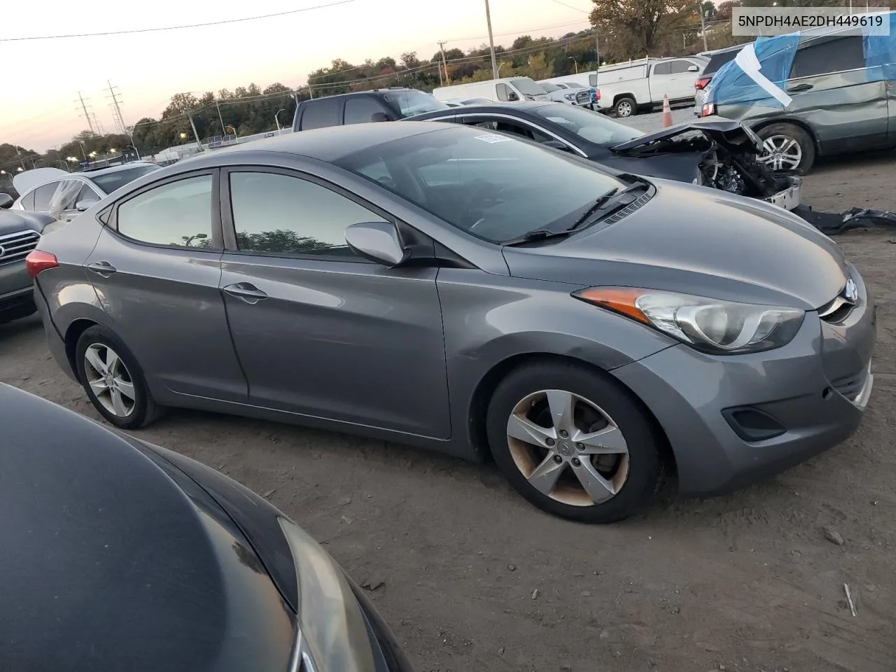 2013 Hyundai Elantra Gls VIN: 5NPDH4AE2DH449619 Lot: 77577594