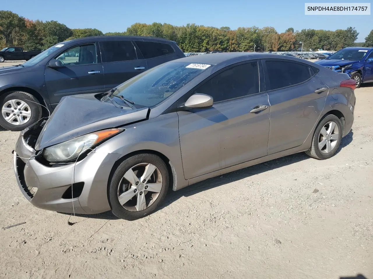 2013 Hyundai Elantra Gls VIN: 5NPDH4AE8DH174757 Lot: 77618734