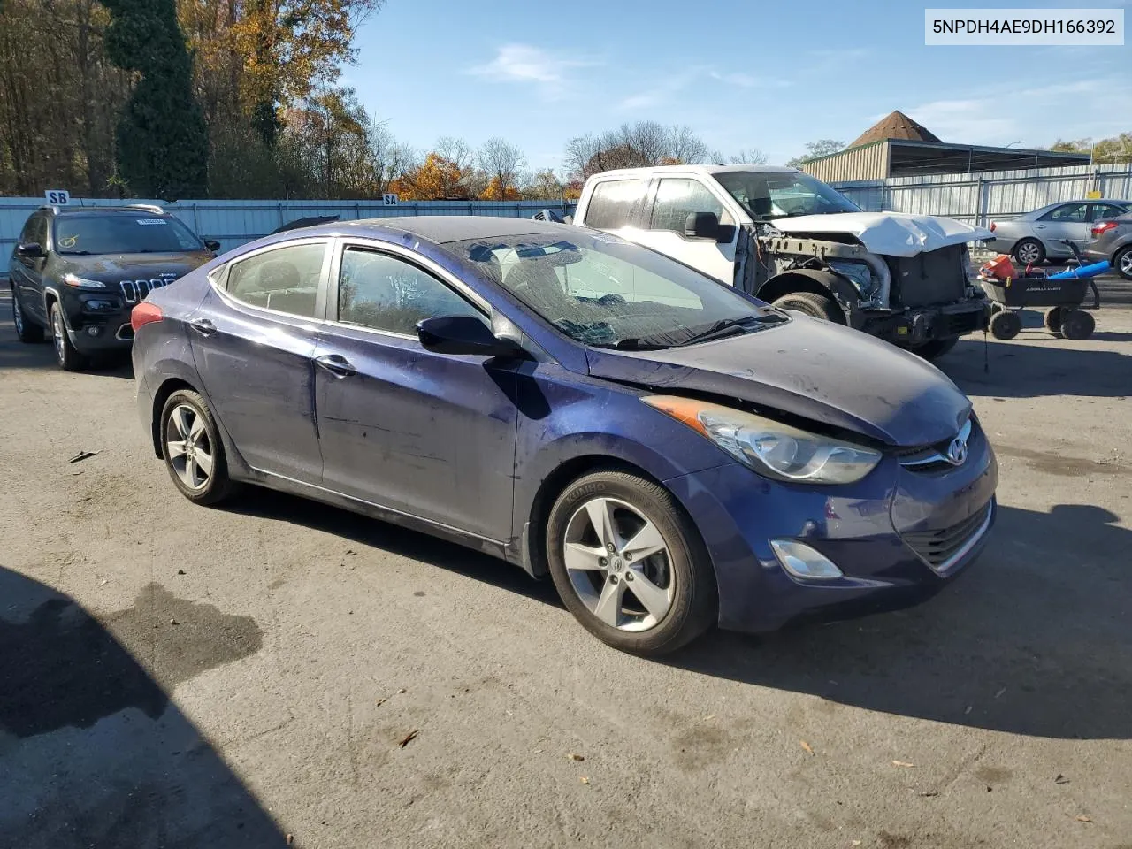 2013 Hyundai Elantra Gls VIN: 5NPDH4AE9DH166392 Lot: 78008274