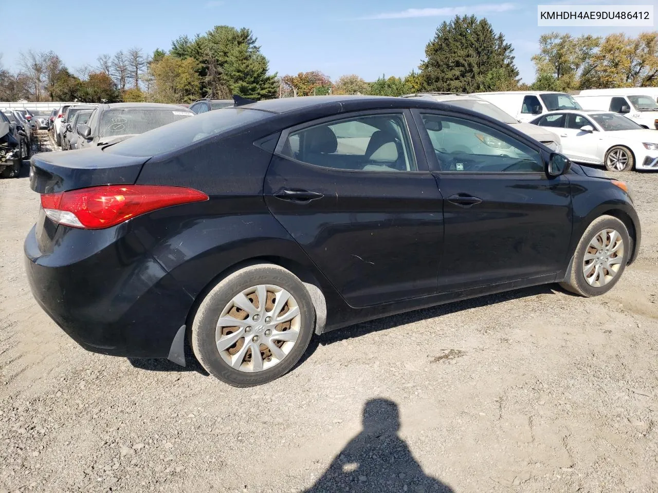 2013 Hyundai Elantra Gls VIN: KMHDH4AE9DU486412 Lot: 78124554