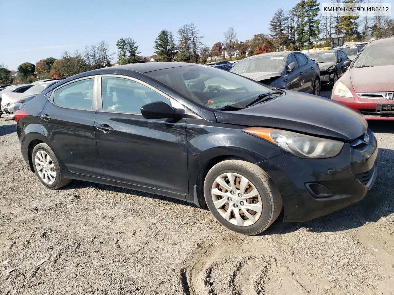 2013 Hyundai Elantra Gls VIN: KMHDH4AE9DU486412 Lot: 78124554