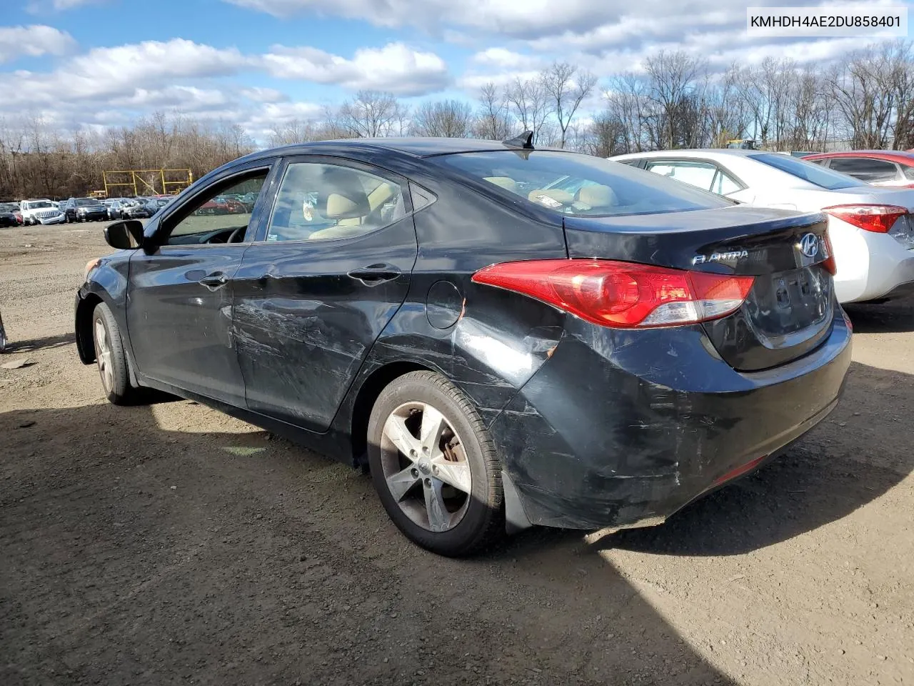 2013 Hyundai Elantra Gls VIN: KMHDH4AE2DU858401 Lot: 78274534