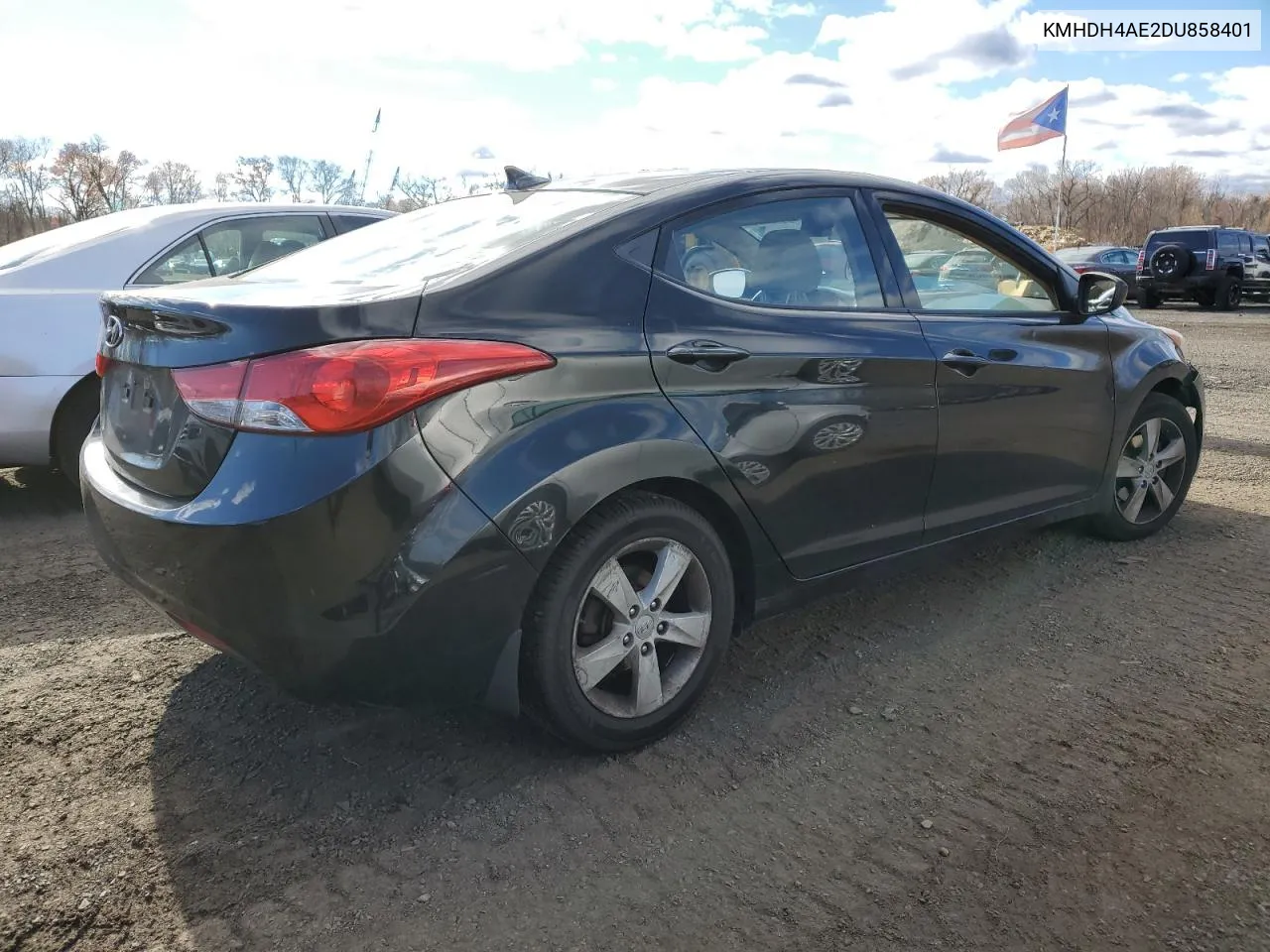 2013 Hyundai Elantra Gls VIN: KMHDH4AE2DU858401 Lot: 78274534