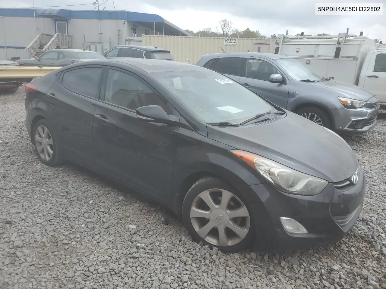 2013 Hyundai Elantra Gls VIN: 5NPDH4AE5DH322802 Lot: 78329054