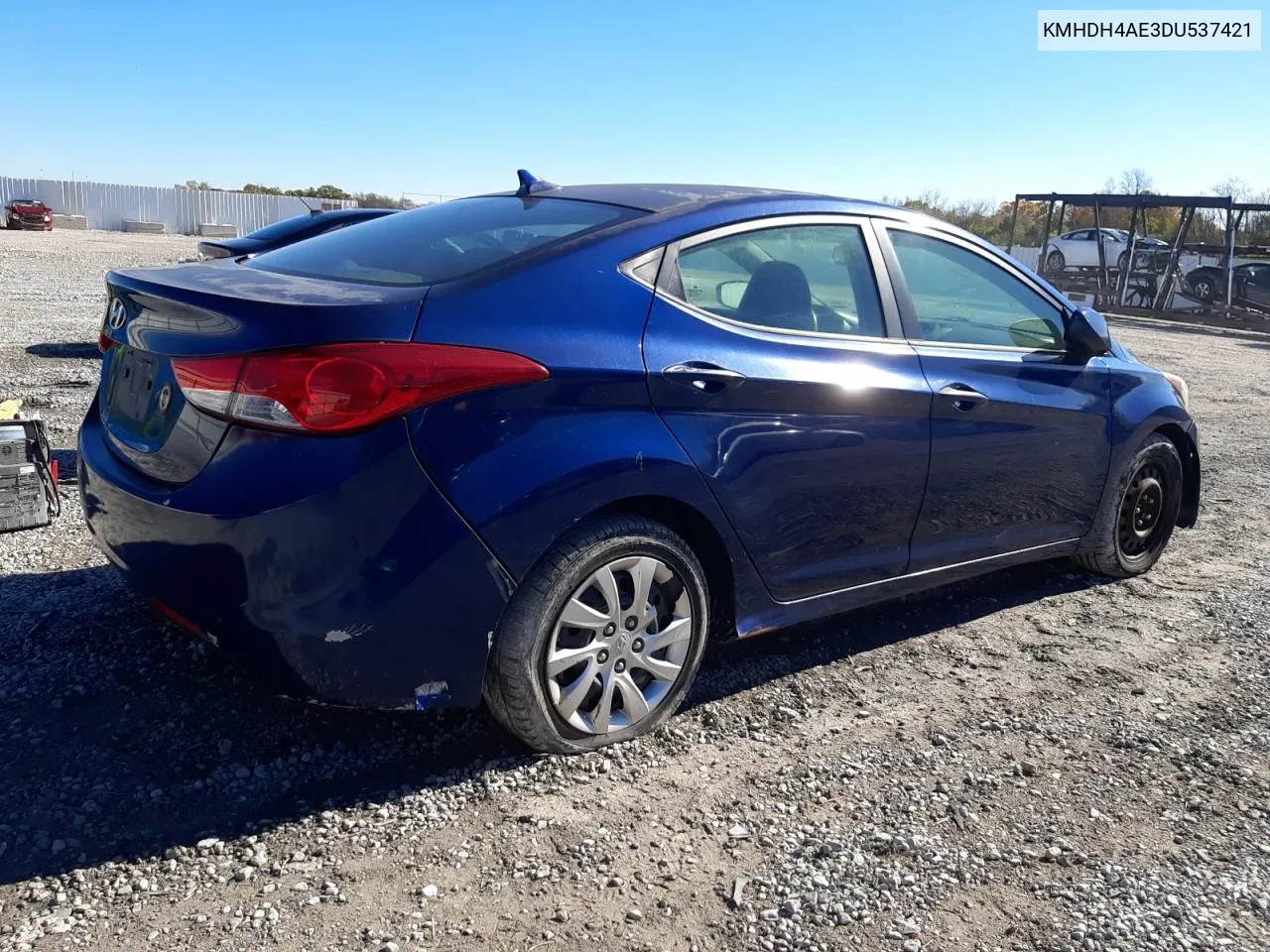 2013 Hyundai Elantra Gls VIN: KMHDH4AE3DU537421 Lot: 78737294