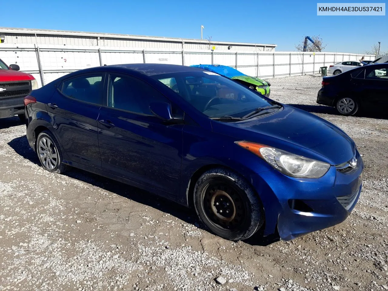 2013 Hyundai Elantra Gls VIN: KMHDH4AE3DU537421 Lot: 78737294