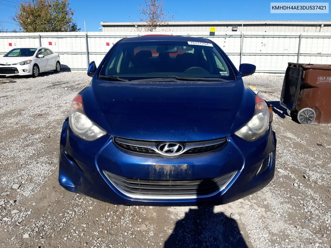 2013 Hyundai Elantra Gls VIN: KMHDH4AE3DU537421 Lot: 78737294