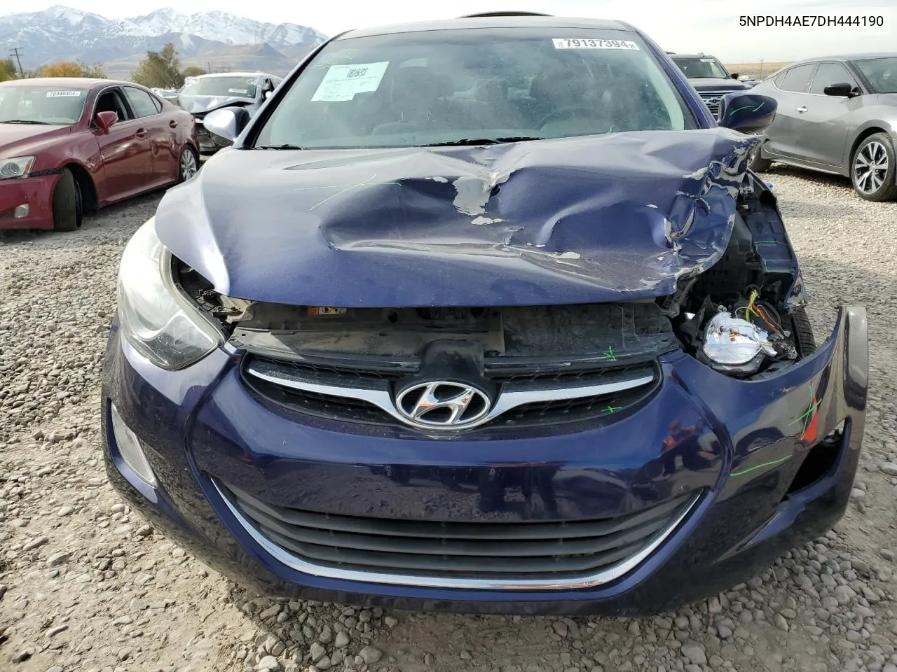 2013 Hyundai Elantra Gls VIN: 5NPDH4AE7DH444190 Lot: 79137394