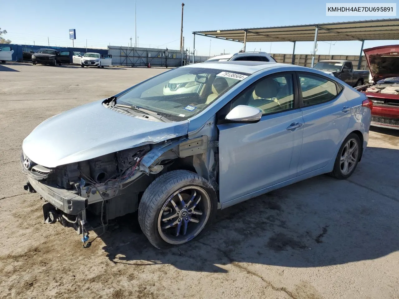 2013 Hyundai Elantra Gls VIN: KMHDH4AE7DU695891 Lot: 79138504