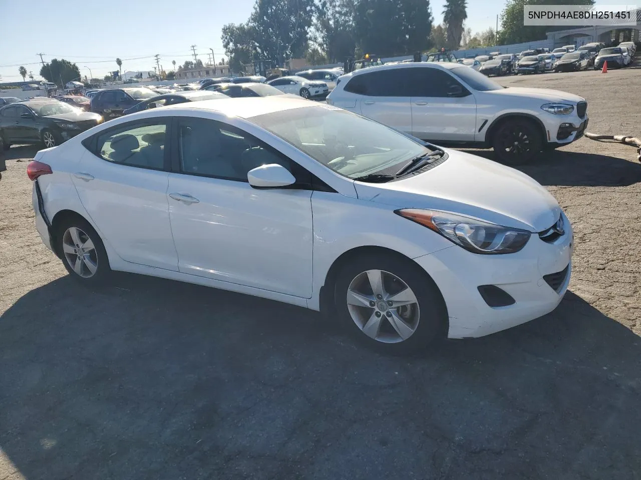 2013 Hyundai Elantra Gls VIN: 5NPDH4AE8DH251451 Lot: 79321464