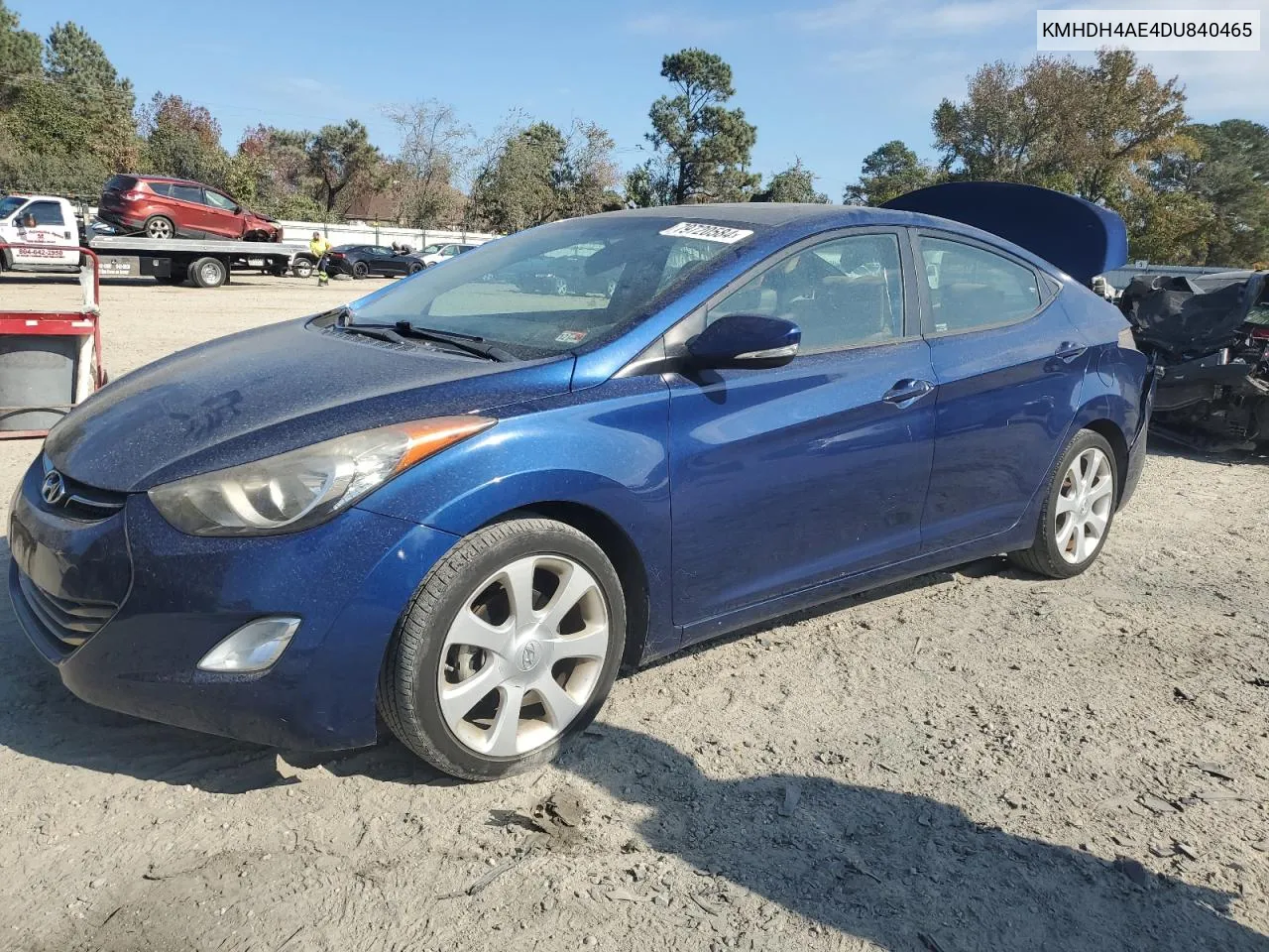 2013 Hyundai Elantra Gls VIN: KMHDH4AE4DU840465 Lot: 79720584