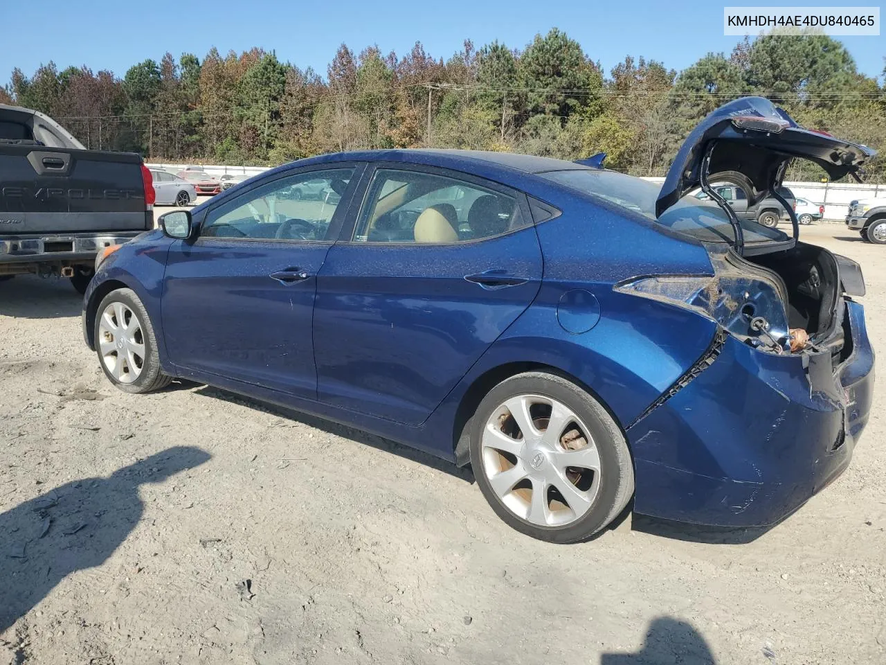 2013 Hyundai Elantra Gls VIN: KMHDH4AE4DU840465 Lot: 79720584