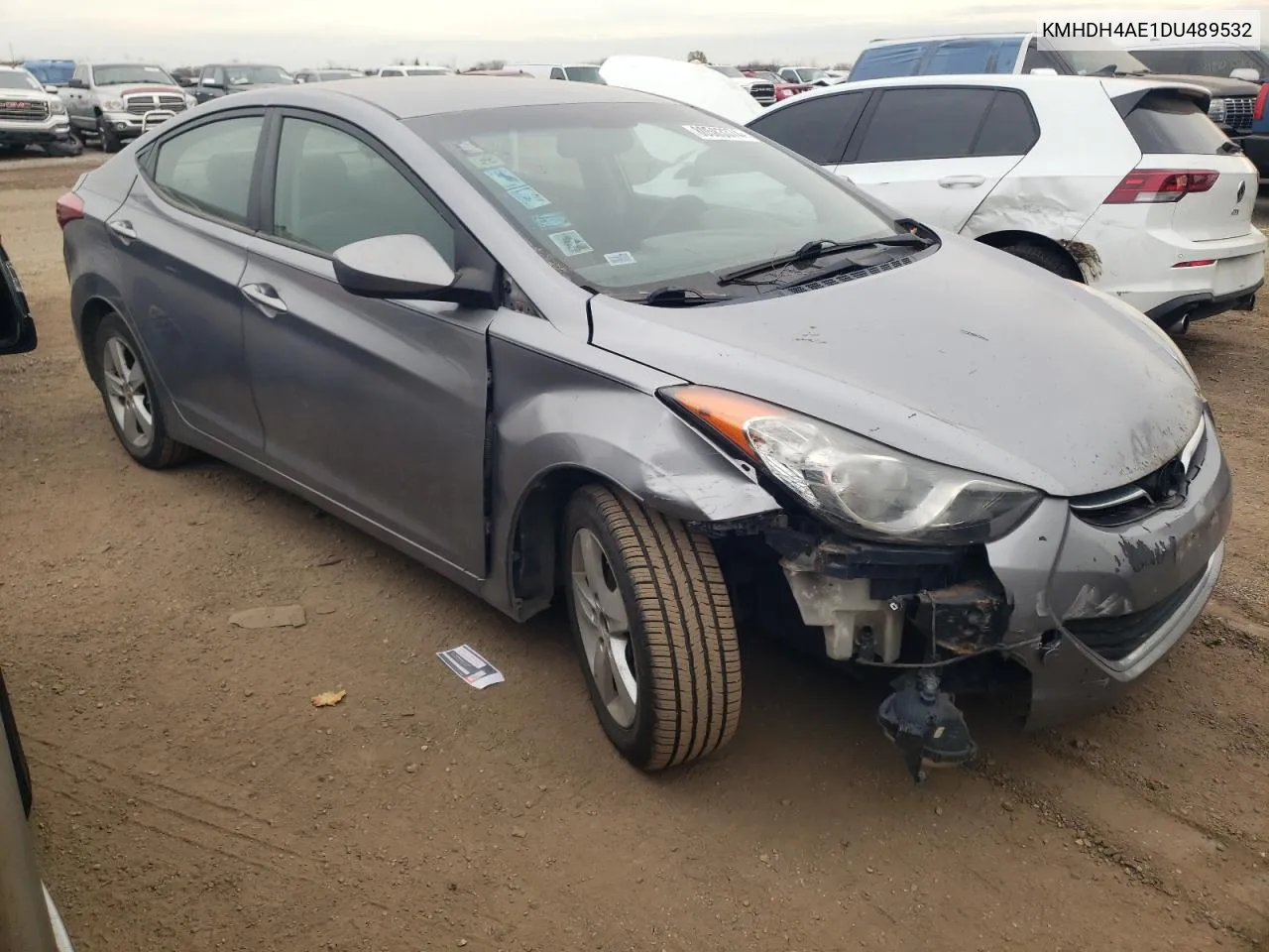 2013 Hyundai Elantra Gls VIN: KMHDH4AE1DU489532 Lot: 80583374