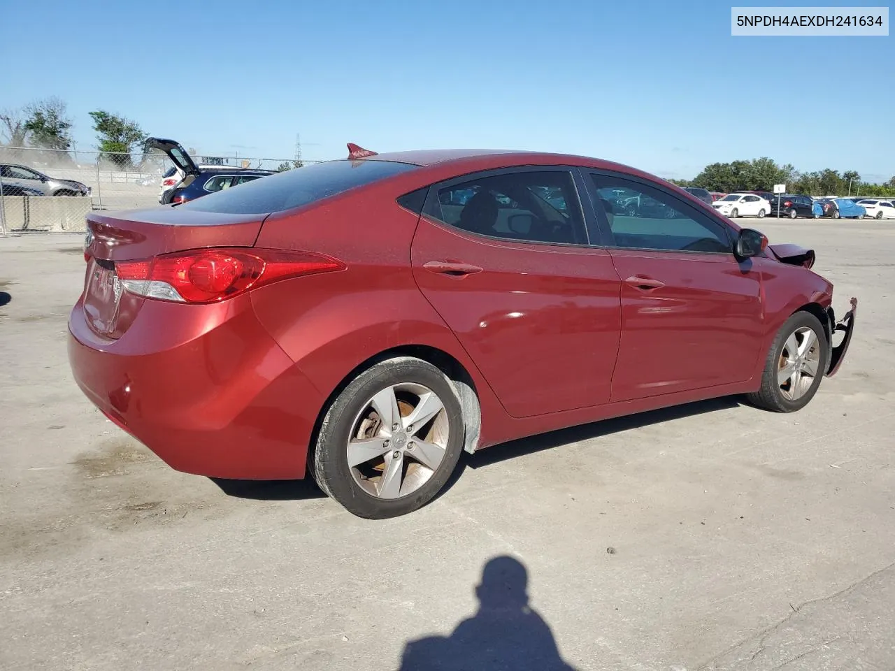 2013 Hyundai Elantra Gls VIN: 5NPDH4AEXDH241634 Lot: 80787384