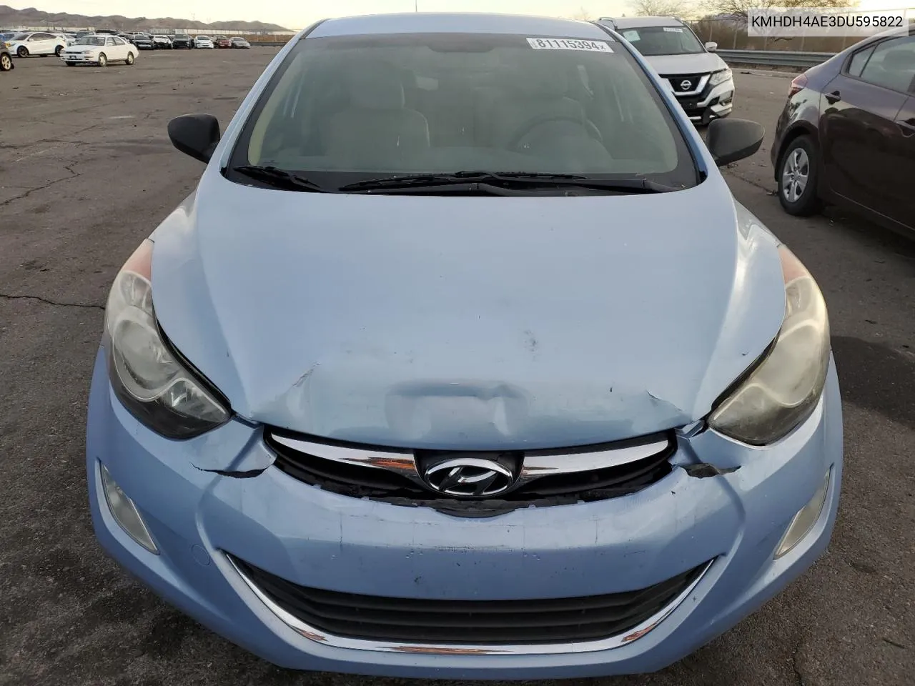 2013 Hyundai Elantra Gls VIN: KMHDH4AE3DU595822 Lot: 81115394