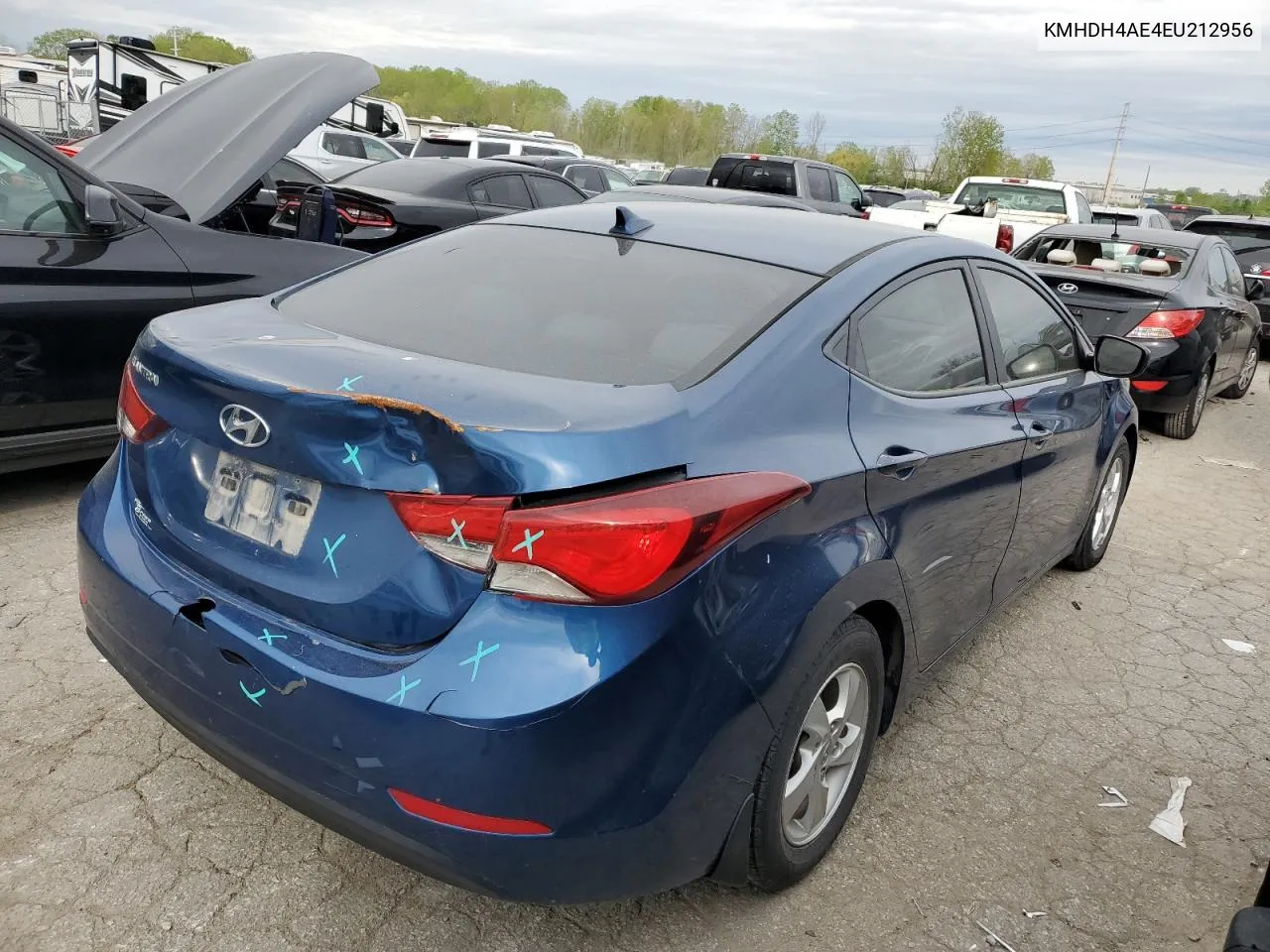 2014 Hyundai Elantra Se VIN: KMHDH4AE4EU212956 Lot: 50463724