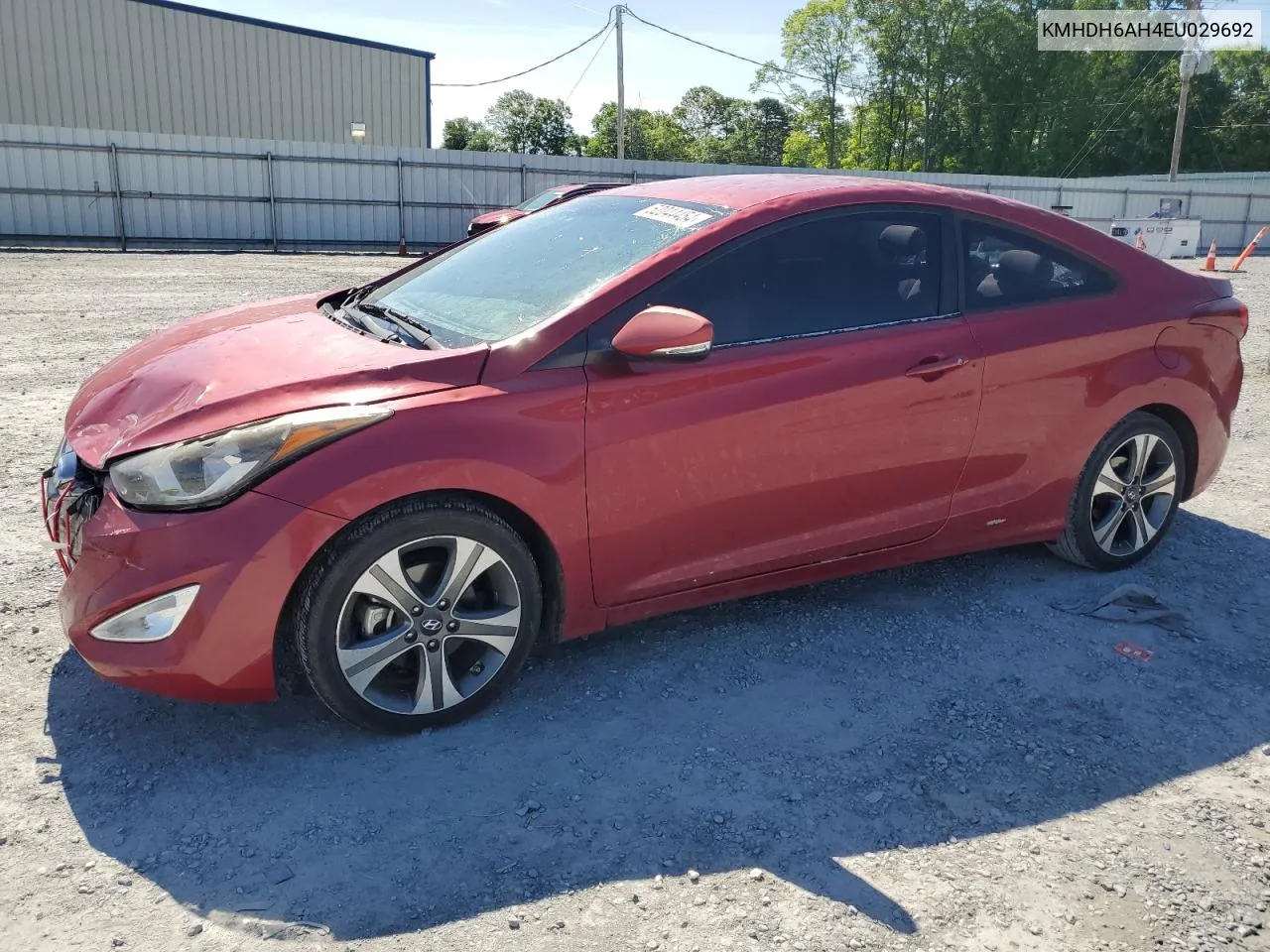 KMHDH6AH4EU029692 2014 Hyundai Elantra Coupe Gs