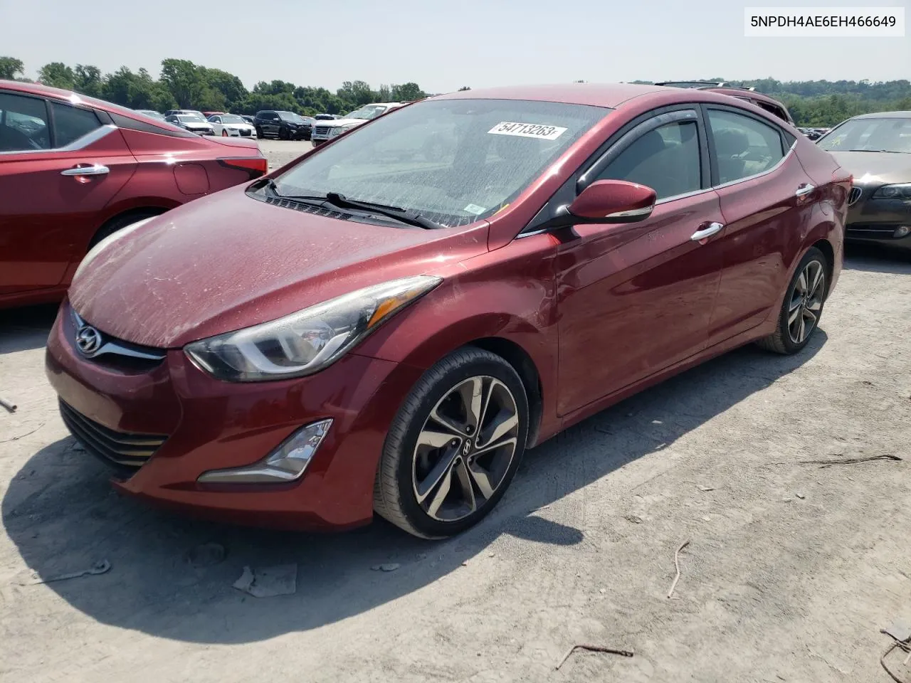 2014 Hyundai Elantra Se VIN: 5NPDH4AE6EH466649 Lot: 54713263