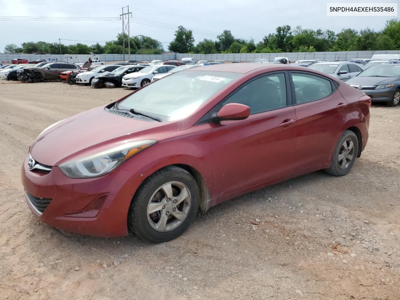 2014 Hyundai Elantra Se VIN: 5NPDH4AEXEH535486 Lot: 55719534