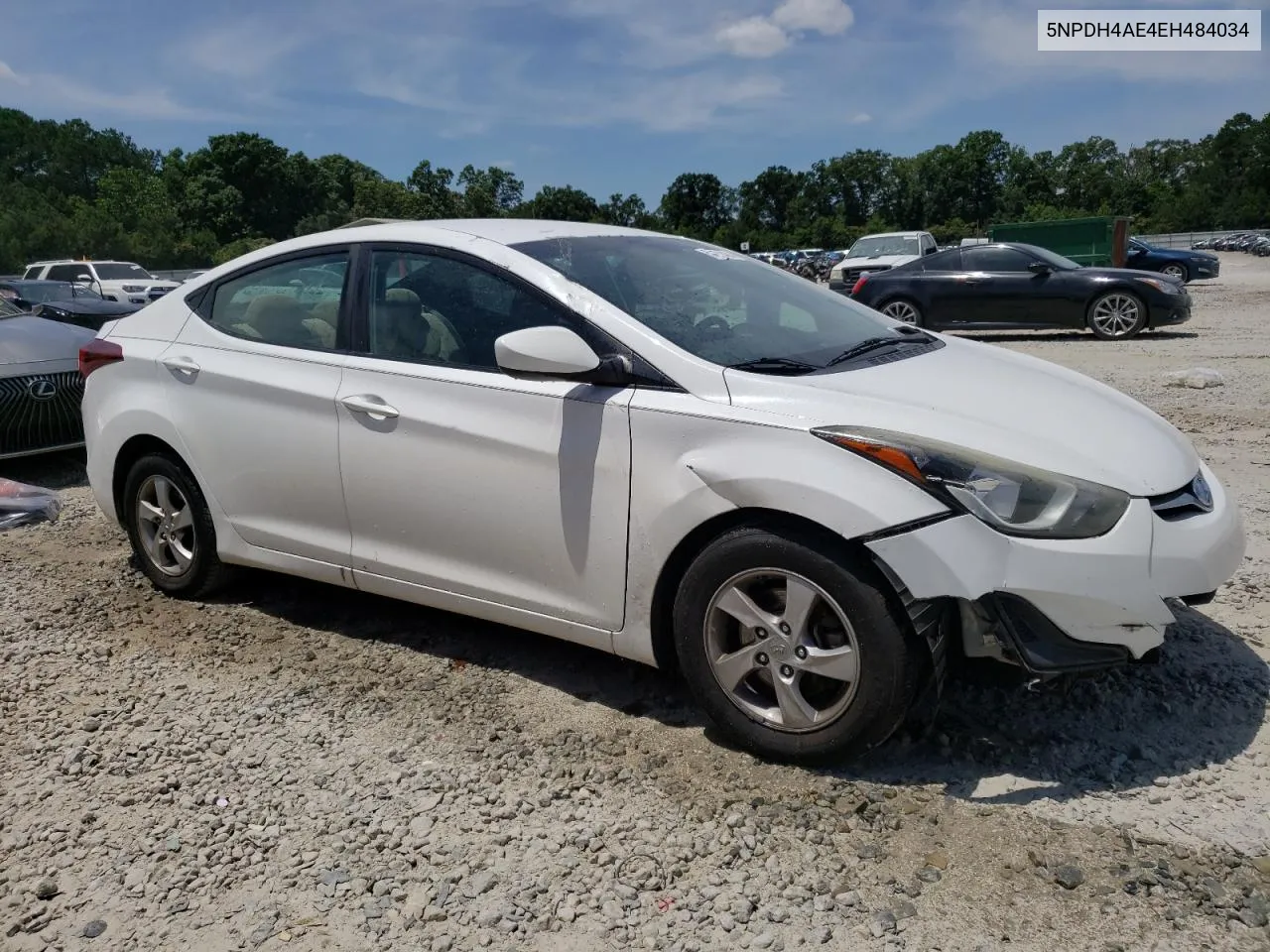 2014 Hyundai Elantra Se VIN: 5NPDH4AE4EH484034 Lot: 57171424