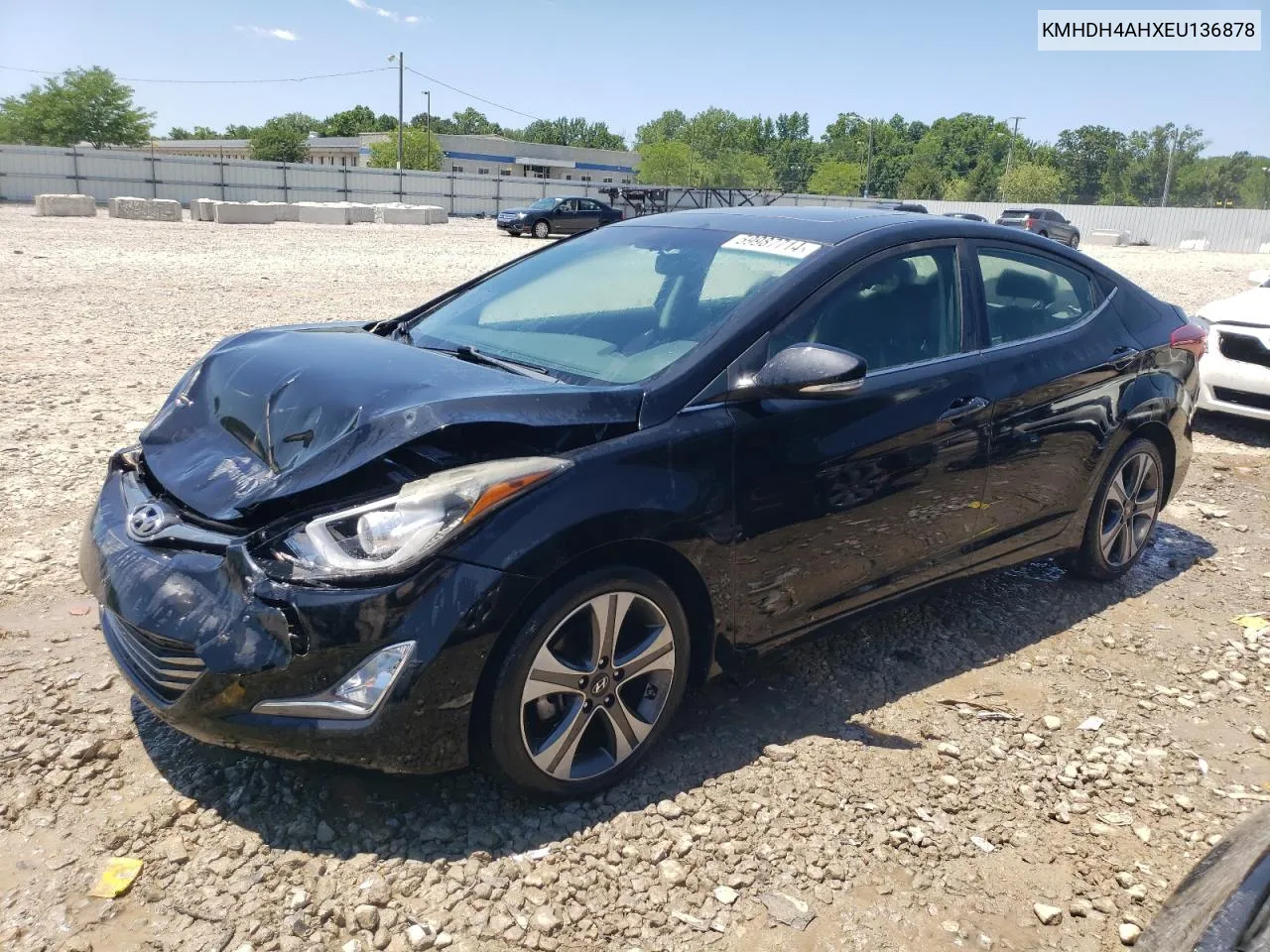 KMHDH4AHXEU136878 2014 Hyundai Elantra Se