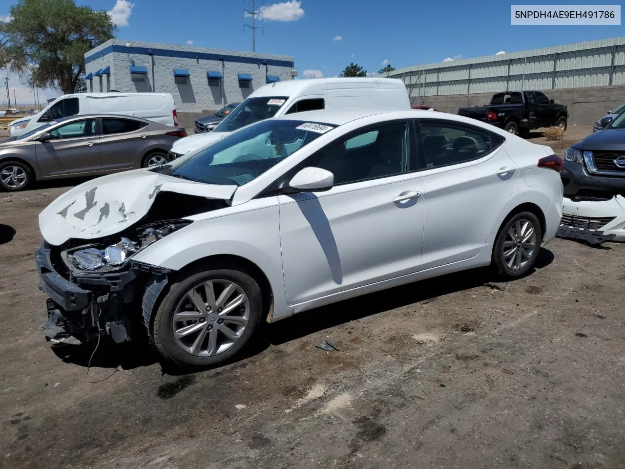 2014 Hyundai Elantra Se VIN: 5NPDH4AE9EH491786 Lot: 60416694