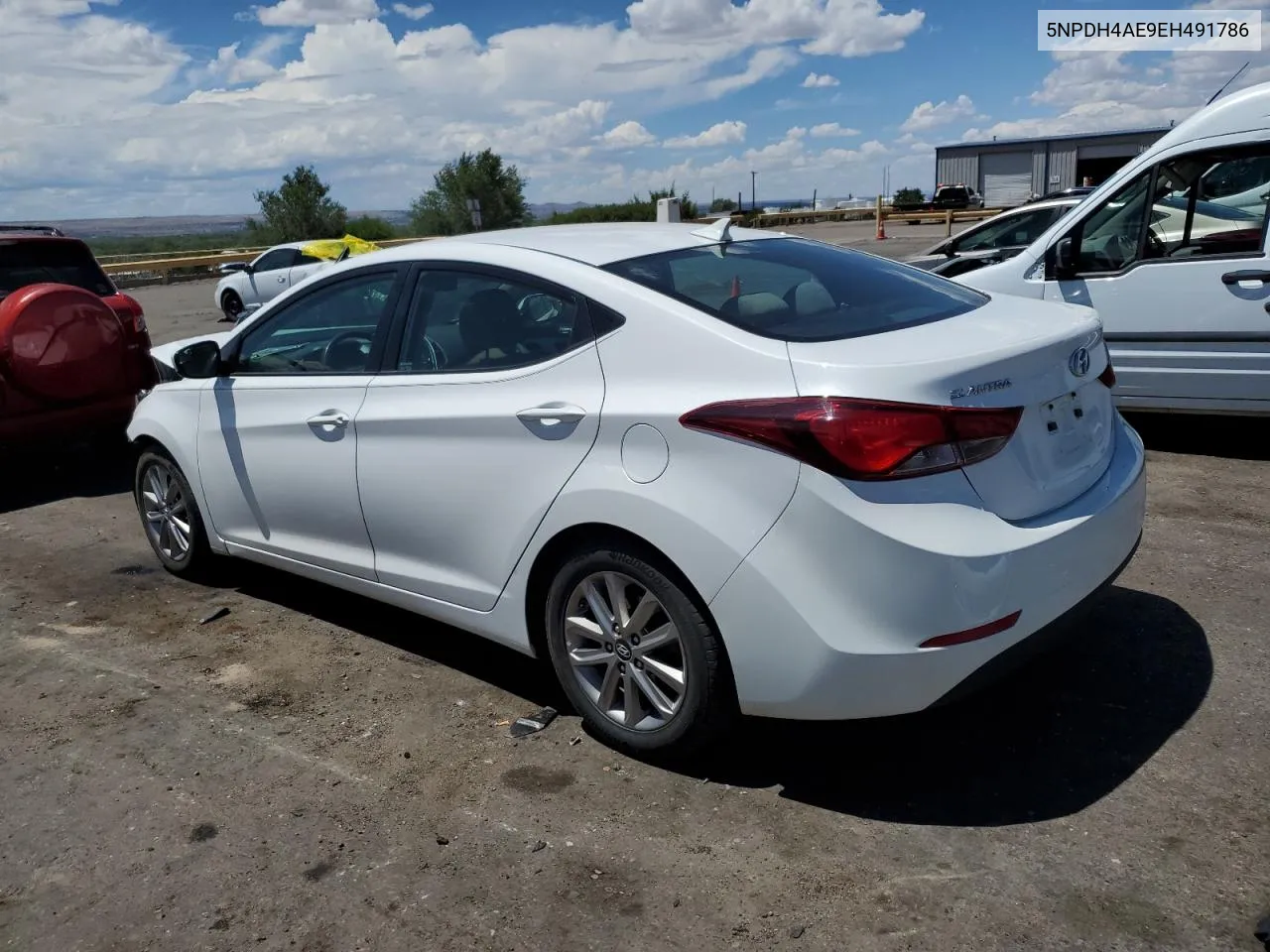 2014 Hyundai Elantra Se VIN: 5NPDH4AE9EH491786 Lot: 60416694