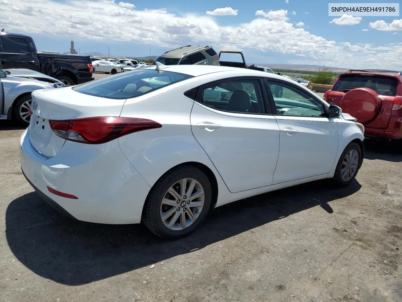 2014 Hyundai Elantra Se VIN: 5NPDH4AE9EH491786 Lot: 60416694