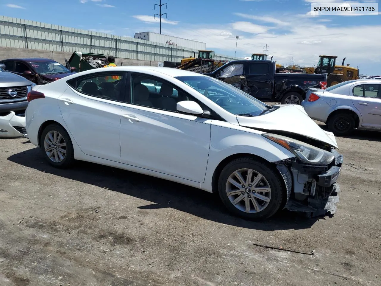 2014 Hyundai Elantra Se VIN: 5NPDH4AE9EH491786 Lot: 60416694