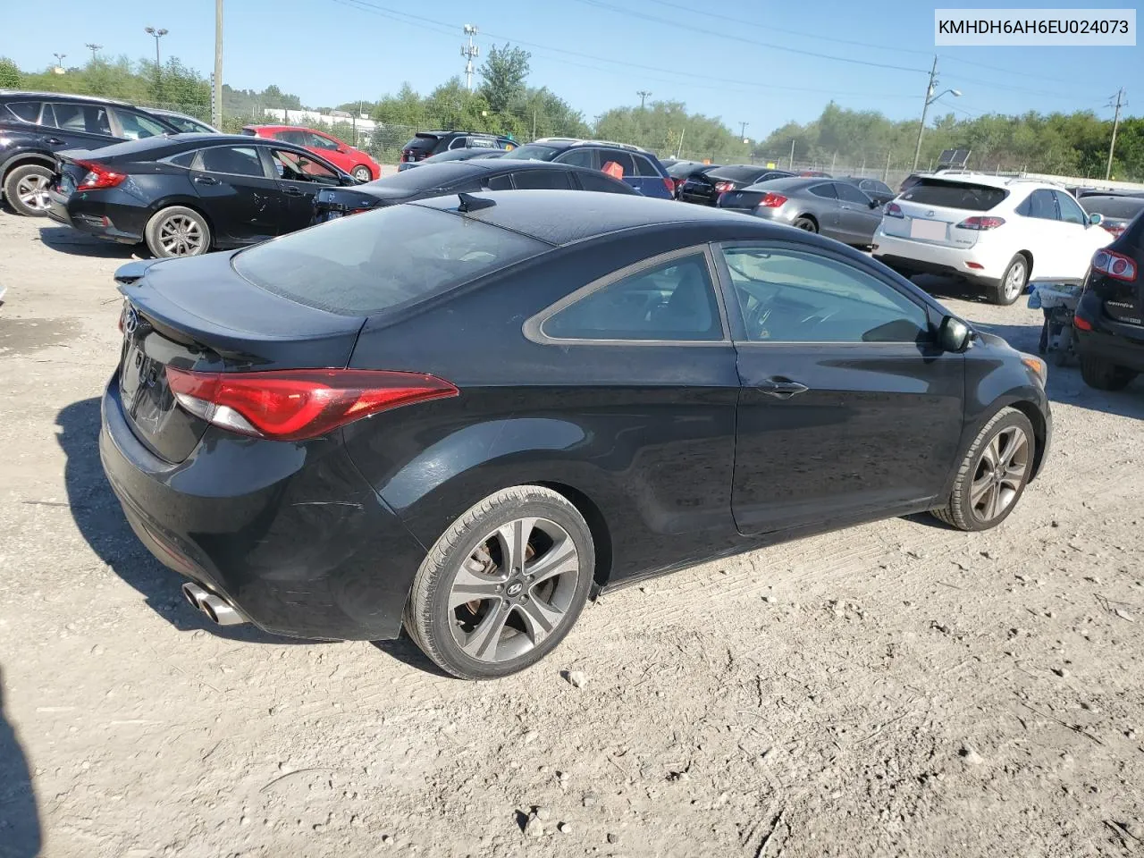 KMHDH6AH6EU024073 2014 Hyundai Elantra Coupe Gs